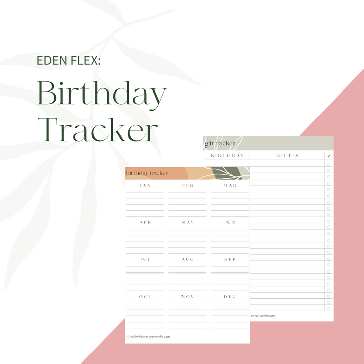 Eden Flex: Birthday Tracker